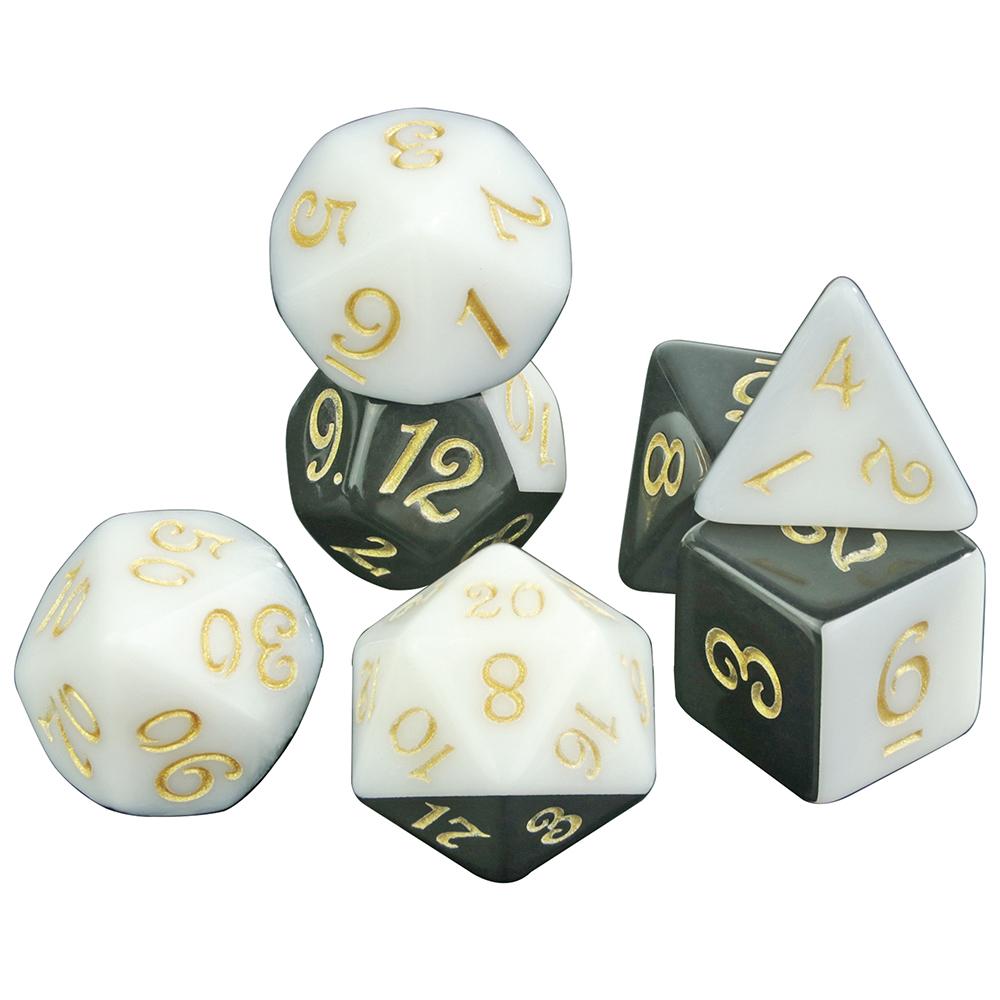 7pcs Splic Colors Game Dice DND Polyhedral Dice Set for DND RPG Table Board Role Playing Games