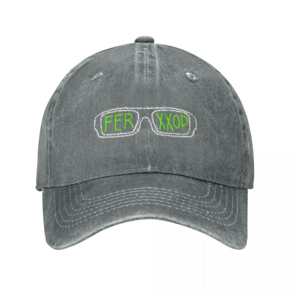Ferxxo Lenses Feid Baseball Caps Vintage Distressed Washed Rapper 2024 Tour Headwear Unisex Style Outdoor Activities Hats Cap