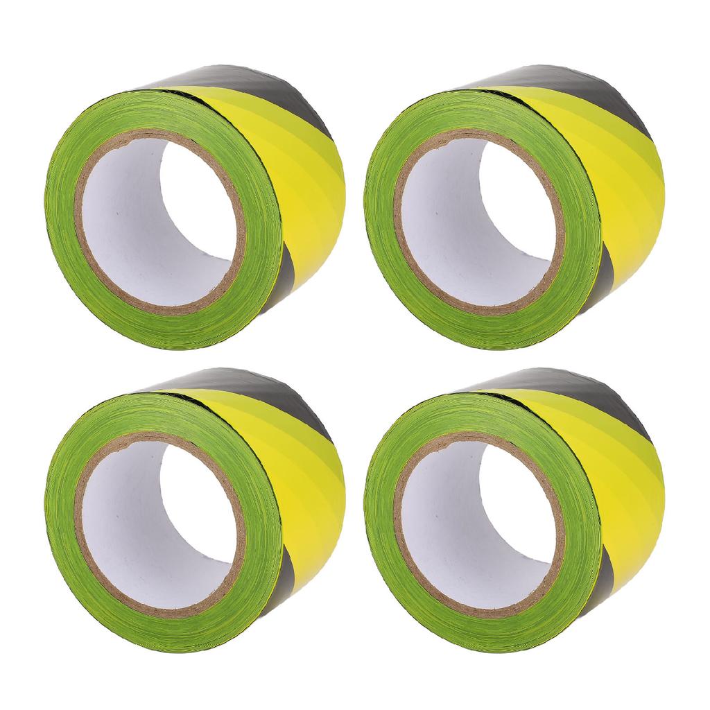 4 Stück Gelbes Absperrband Rolle PE Wind- und Regendicht Multifunktional Bau Warnung Sicherheit