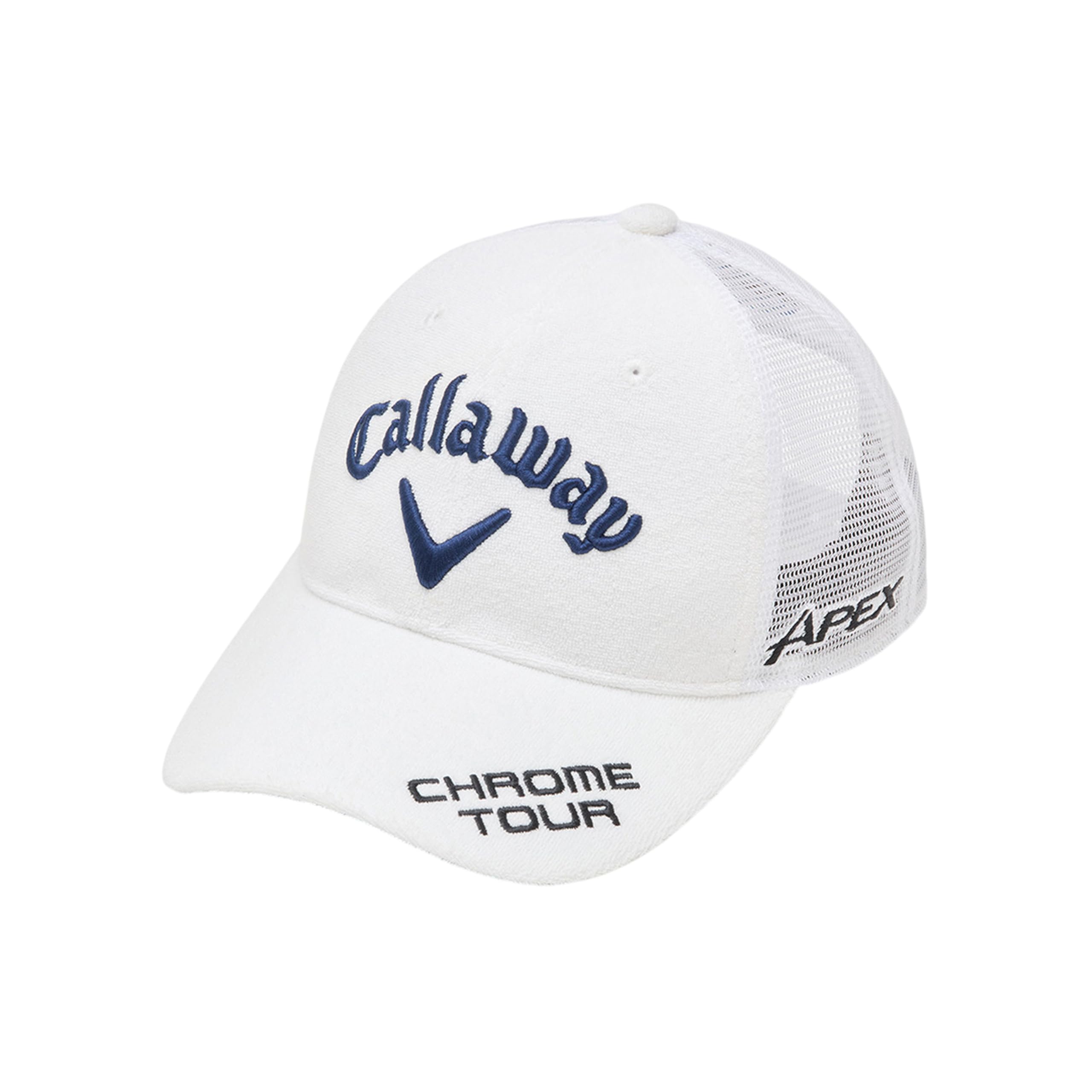 

Callaway Tour A Mesh Golf Hat Women s Cap, WM/JM, White/Navy, 2025SS_1030, Women s