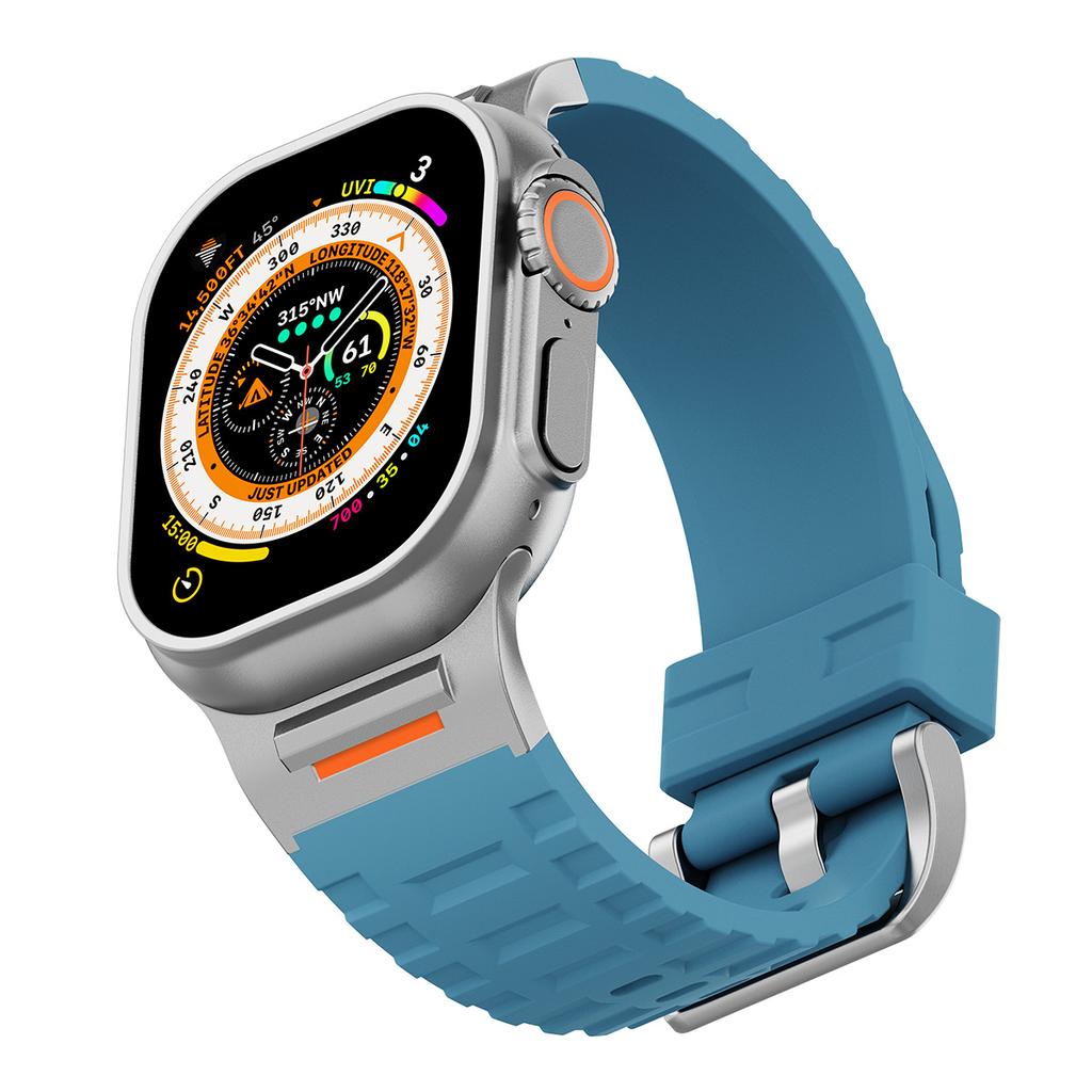3 Style New Sport Band For Iwatch Ultra 3/2 49mm 42 44 45 46mm Silicone Strap For Apple Watch Series 11 10 9 8 7 6 SE3 Bracelet