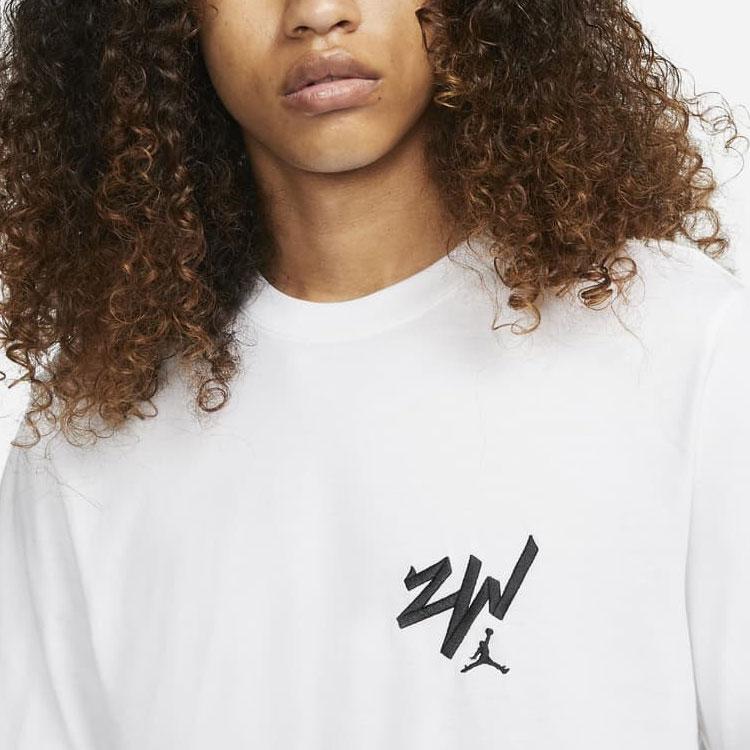 Nike Zion Alphabet Casual Sports Short Sleeve T-Shirt Men Tops White DM4032-101