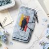 Fashion Cool Mr.Pug Printed Long Wallet Portable Multi Slot PU Leather Card Holder Casual Daily Use Clutch for Men Women