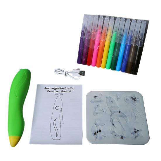 Elektrisk spraypenn Airbrush Sett USB Oppladbar Ergonomisk design Komfortabelt grep Vaskbar spraymalingspenn