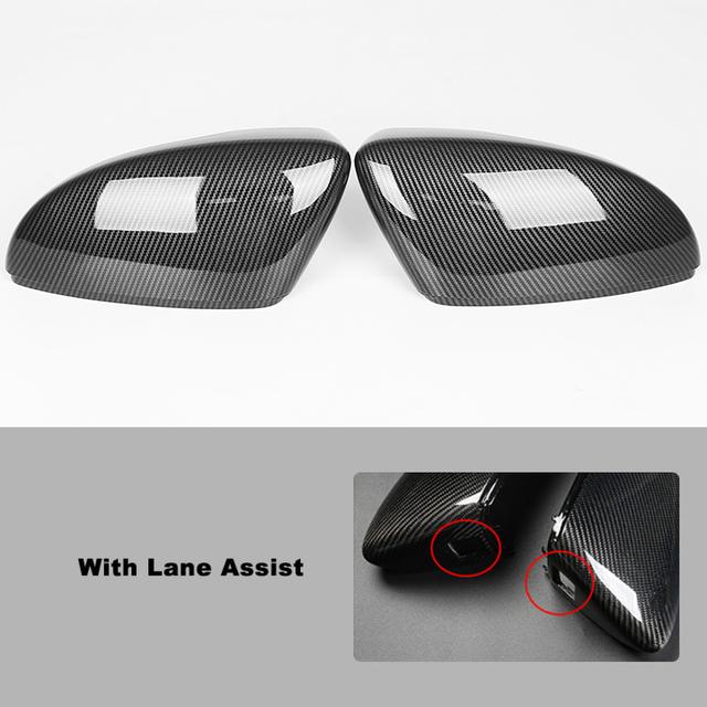TOPC Hohe Qualität Für Volkswagen VW Käfer CC Eos Passat Jetta Scirocco Vollständiger Ersatz Spiegelabdeckung in Carbonfaser-Optik