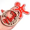 6-10pcs/lot Christmas Natural Wooden Pendants ChristmasTree Hanging Ornaments For Noel Tree Decorations DIY Painting Gifts