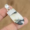 Natural Zebra Jasper Gemstone Pendant 925 Sterling Silver Jewelry For Girls