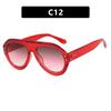 New Oversized Ins Popular Fashion Pilot Women Sunglasses Retro Red Rivet Sun Glasses Female Fashion Outdoor Glasses UV400