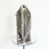 Thickened Plush Scarf Grey Deer Print Winter Shawl Soft Warm Scarf  Winter