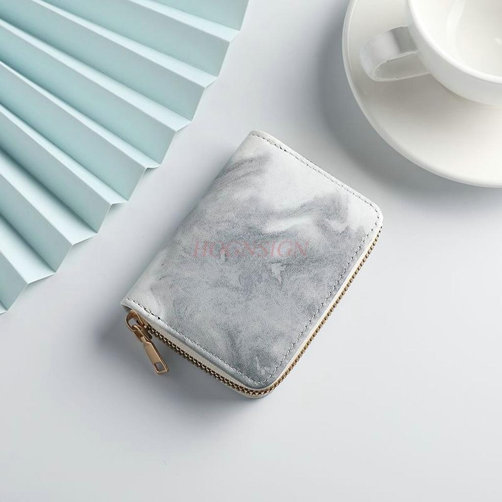 1pcs Compact and exquisite mini organ card bag for women with gradient blending and multi slot student zipper coin purse