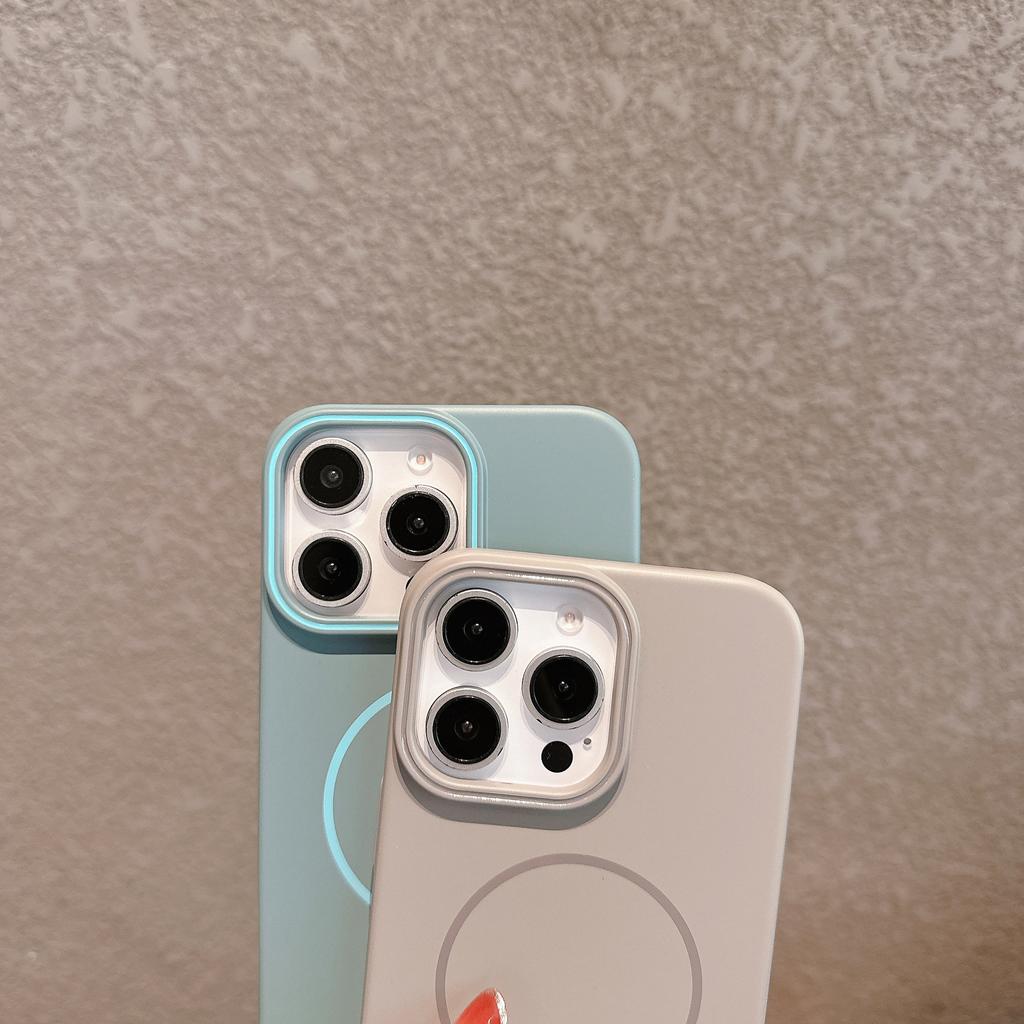 Applicable To IPhone16 Mobile Phone Case MagSafe Magnetic Suction Apple 14promax Matte Skin Feeling Full Inclusive Protective Case