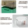 Press-Type Rices Bucket With Measuring Cup High Capacity Cereals Container For Kitchen Home