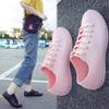 Snoepkleur Regenlaarzen Dames Veterschoenen Wit Waterdichte Regenlaarzen Lente en Zomer Dames Casual Schoenen Rubber Regenlaarzen