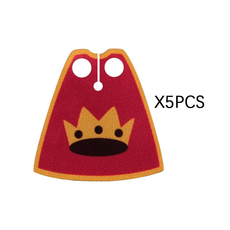 MOC Officer Cape Building Blocks Kit Medieval Lion Knights Figures Accessories Shawl Imitation Fur Cloak Bricks Toys Boys Gift