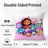 Cartoon Gabbys Mercat Cat Pillow Case Plush Fabric Soft  Pillowcase Double Sided Print Cushion Cover Household Gifts