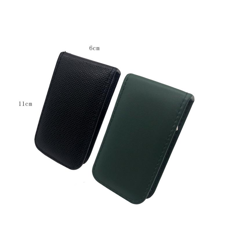 6-delers negleklippersett med skrå kant og mørkegrønn glidelåspose - Holdbare og bærbare manikyrverktøy