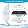 24 Pack Water Filter for Automatic Water Dispenser, Carbon Activated Purification, Black/White