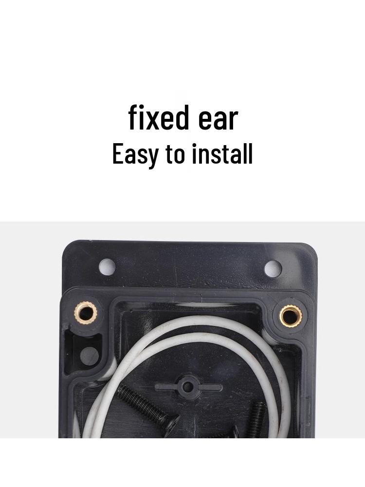 Black Waterproof Outdoor Electronics Junction Box
