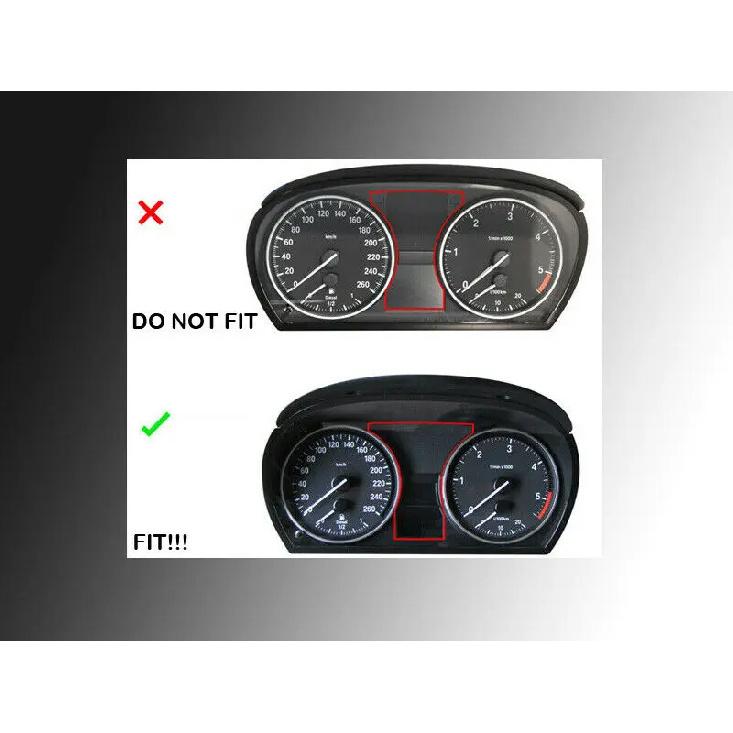 Chrome Dashboard Dial Gauge Rings Bezel Trim For BMW E90 E91 E92 E93 M3