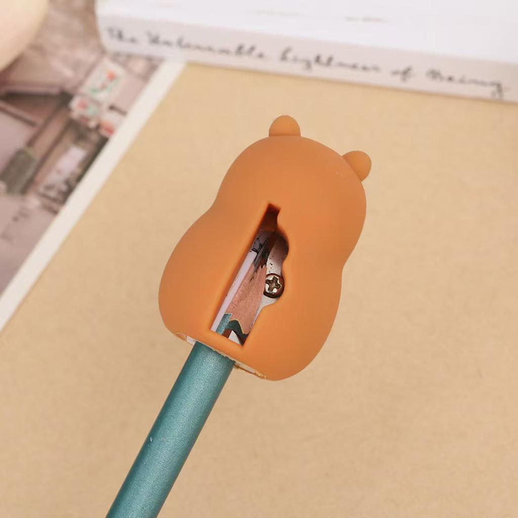 Handheld Pencil Sharpener Plastic Manual Pencil Sharpener Lovely Capybara Pencil Sharpener Pencil Cutting Tool