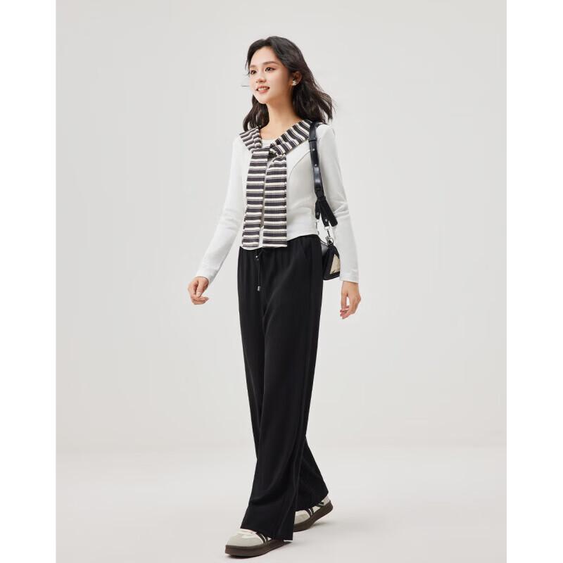 IEF Petite 2025 Spring Wide-Leg Pants