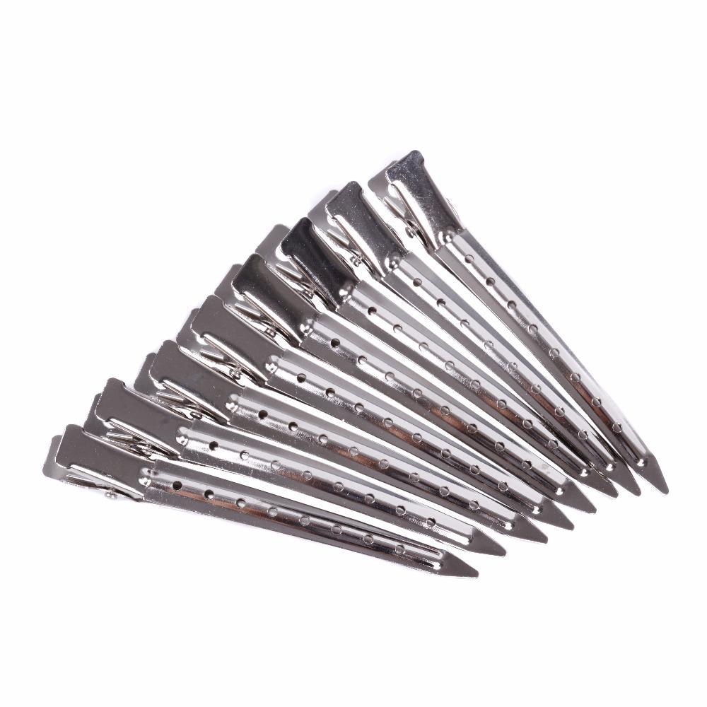 12pcs 9cm Salon Stainless Hair Clips Styling Tools Hair Extensions Section Snap Clips for Hair Salon