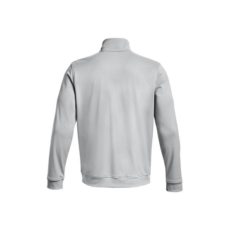 Under Armour Solid Color Stand Collar Fitted Long Sleeve Jacket Men Jackets Gray 1329293-011