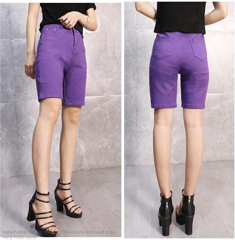Women's Korean Style High-Waisted Straight-Leg Denim Pants - Versatile, Casual, Stretch for Cycling and Everyday Wear