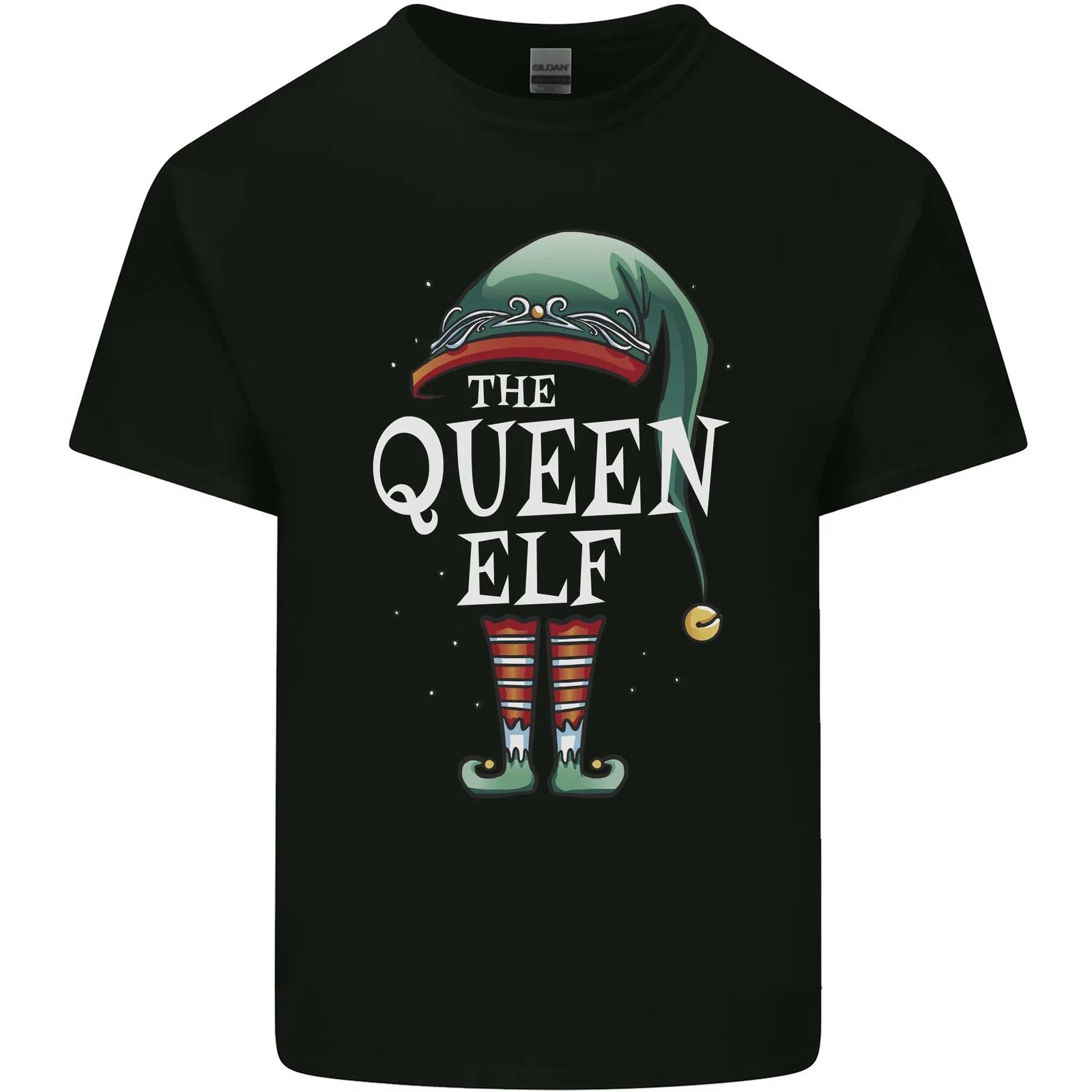 The Queen Elf Funny Christmas Xmas Kids T-Shirt Childrens S