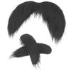 3Pcs Self Adhesive Fake Beard and Eyebrows Set Halloween Costume Thick Facial Hair Mustache Eyebrows Party Cosplay Accessories