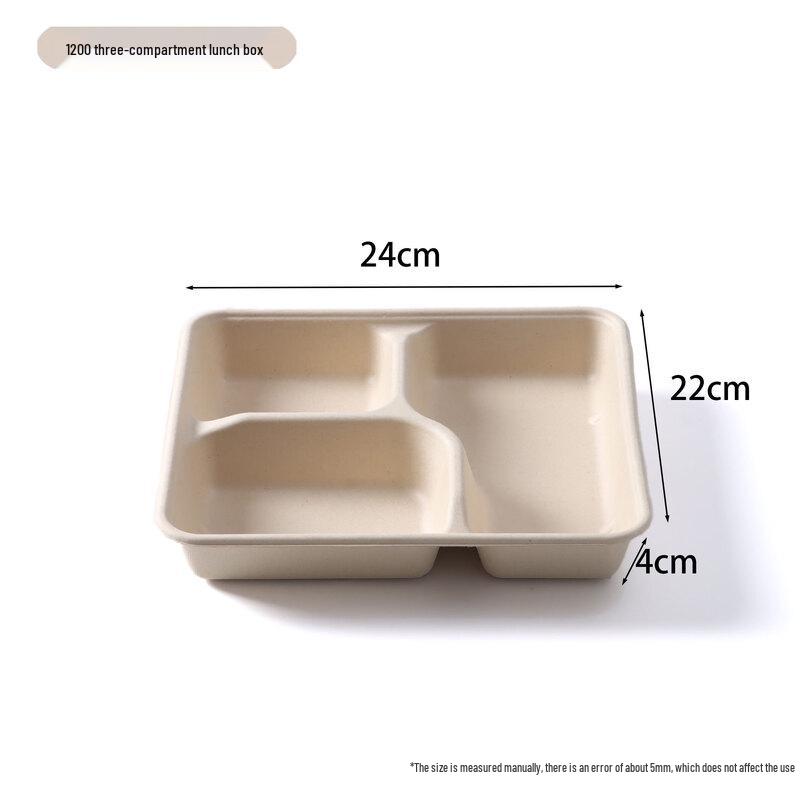 ZISIZ Disposable Biodegradable Pulp Food Containers