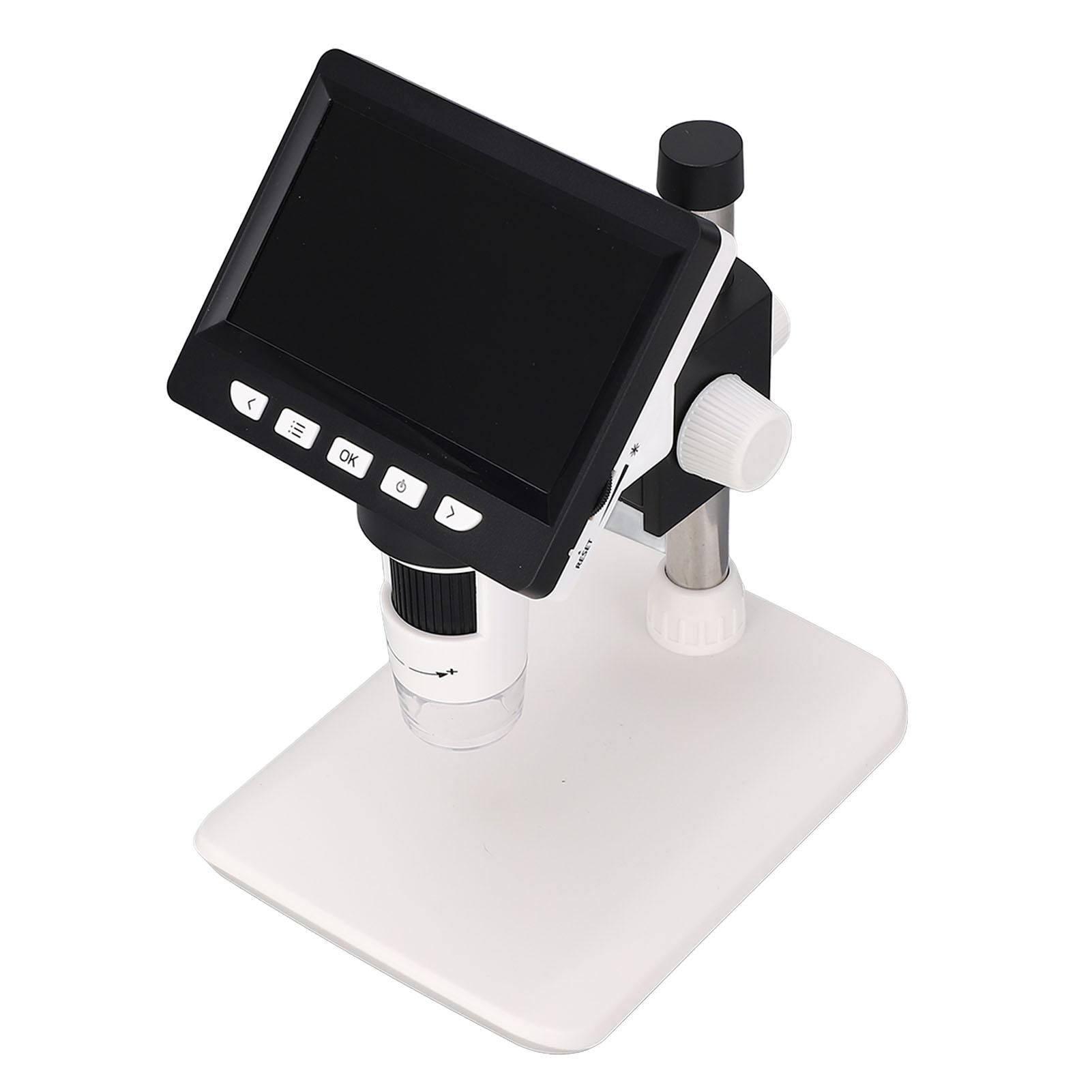 

Цифровой микроскоп 1000x 4,3-дюймовый экран перезаряжаемый HD 2MP электронный микроскоп с 8 светодиодами