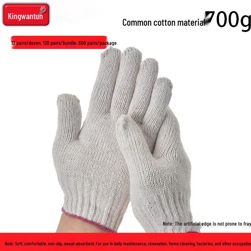 Durable Anti-Slip Cotton Work Gloves