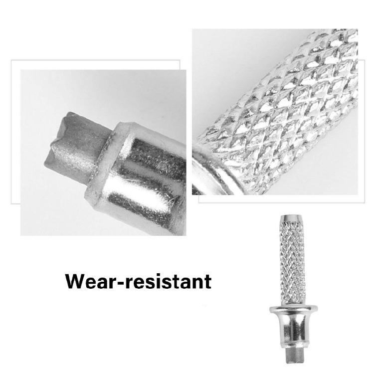 6Pcs Trekking Poles Tip Replacement Walking Cane Tip Metal Stick Feet Walking Poles Nonslip Spikes Easy to Use