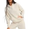 PUMA Warm Comfortable Soft Hooded Pullover Long Sleeve Sweatshirt Women sweatshirt Beige 688941-87