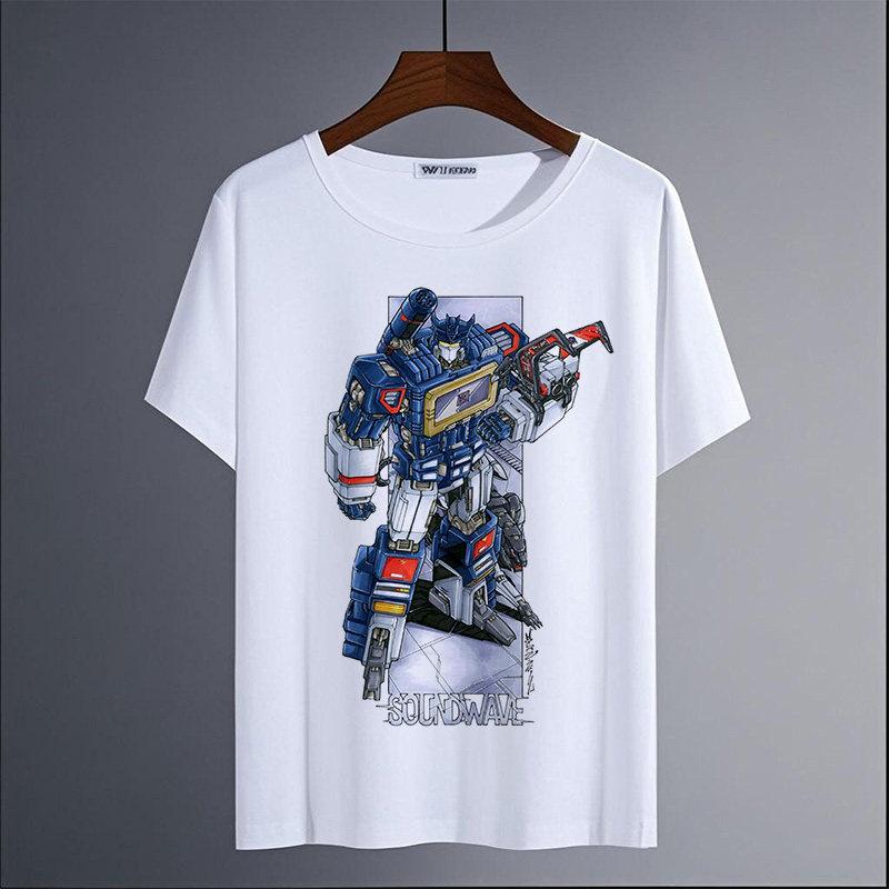 Summer New Breathable Children's T-Shirt with Transformers Optimus Prime Print, Fashionable