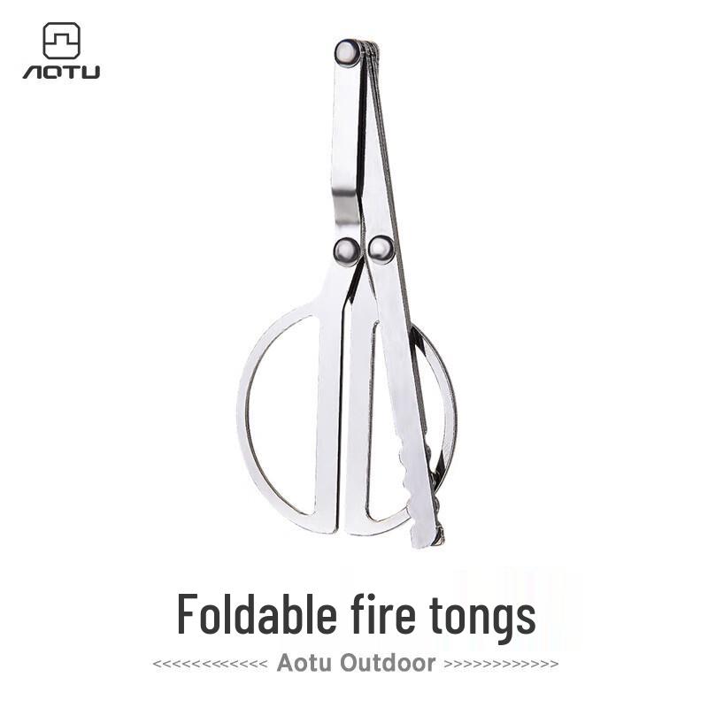 Outdoor Folding Fire Tongs
