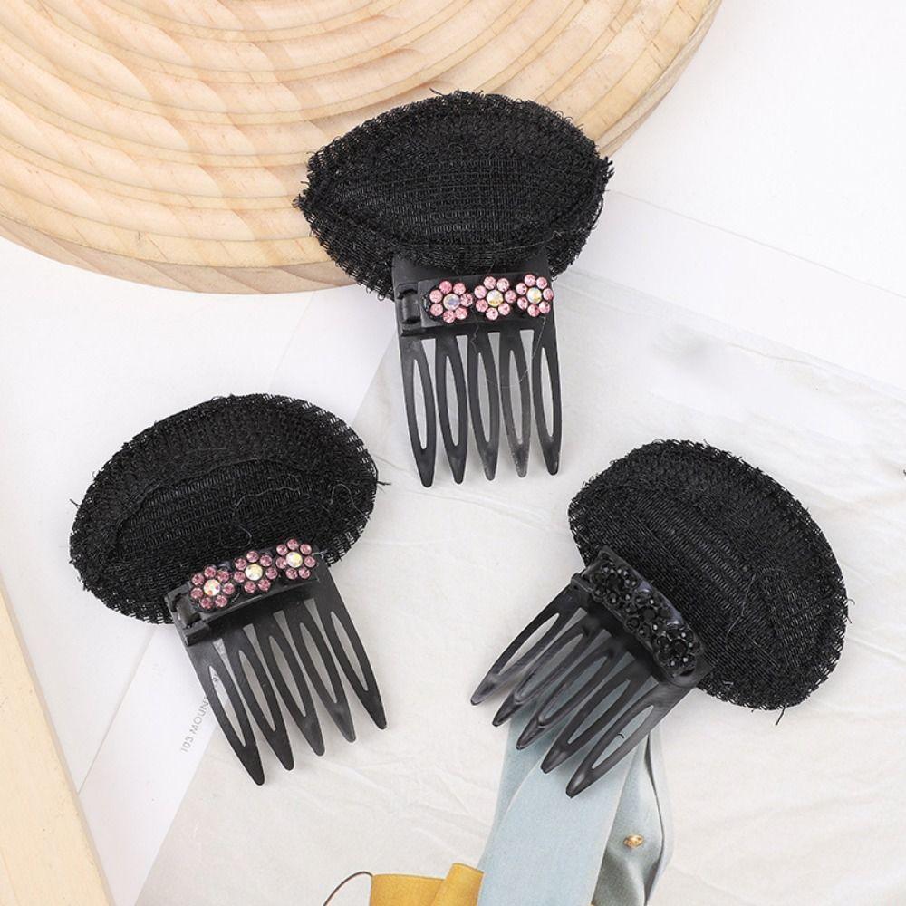 Schwamm DIY Haarstyling-Werkzeug Blume Haarboden Elegant Unsichtbares Volumen Haarspange Dame