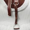 Western English Horse Riding Leather Bareback Pad Premium Treeless Horse Saddle .