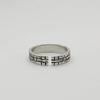 Handcrafted Bamboo Joint Ring Men Women Adjustable Sterling Vintage Geometric Statement Band