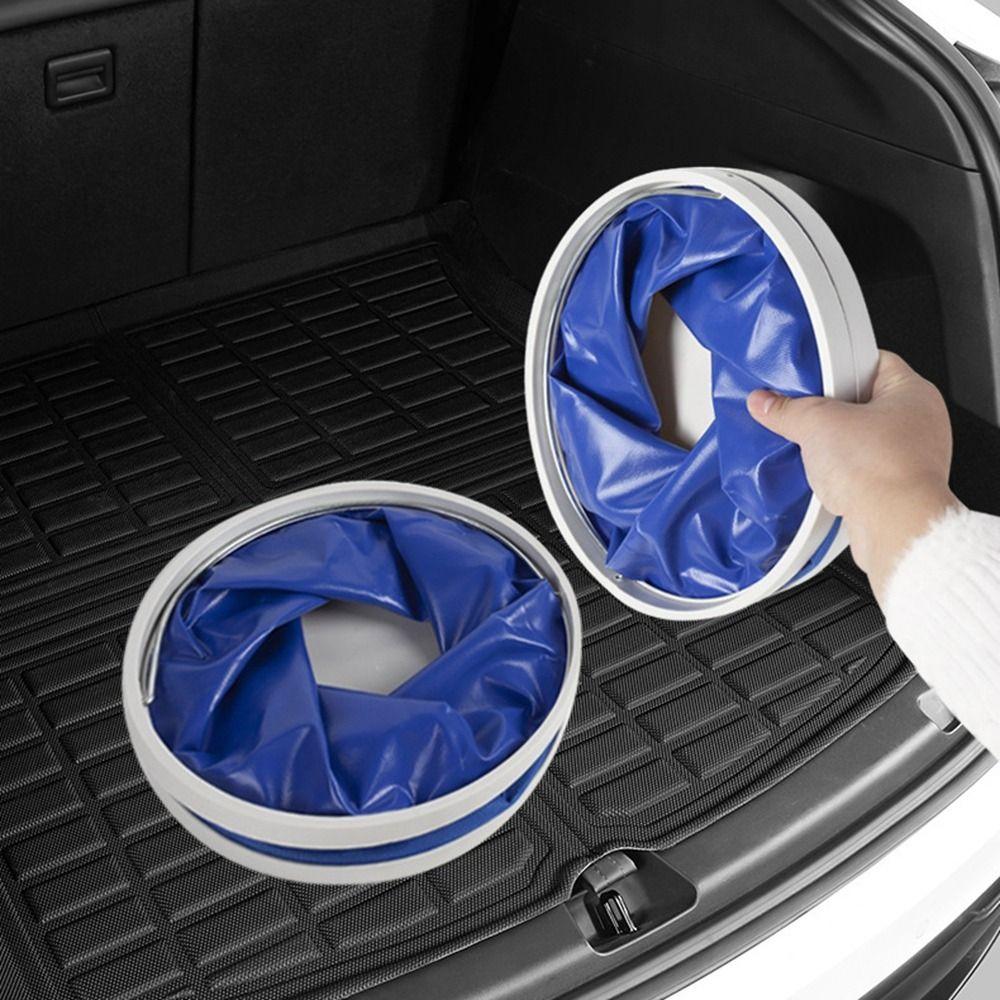 Oxford Cloth Car Folding Bucket Space Saving Water Sprinkling Bucket Folding Water Bucket  Fishing
