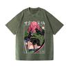 Oversized Harajuku T-shirts Casual Loose Short Sleeve Round Neck Chic Tees Fashion Summer Hiphop Washed Tunics