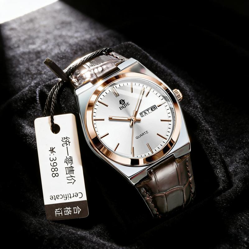 Unisex Watches Waterproof Quartz Watch Wath Business Double Date Quartz Watch