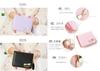 PU Mini Ribbon Cute Gift 151124 [Fair Fairy] Women's Bi-fold Wallet, Leather, Wallet, Design, (Pink)