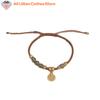 New Round/Chinese Character Natural Hetian Jade Lucky Charm Woven Braided Bracelets For Women Girls Fine Jewelry