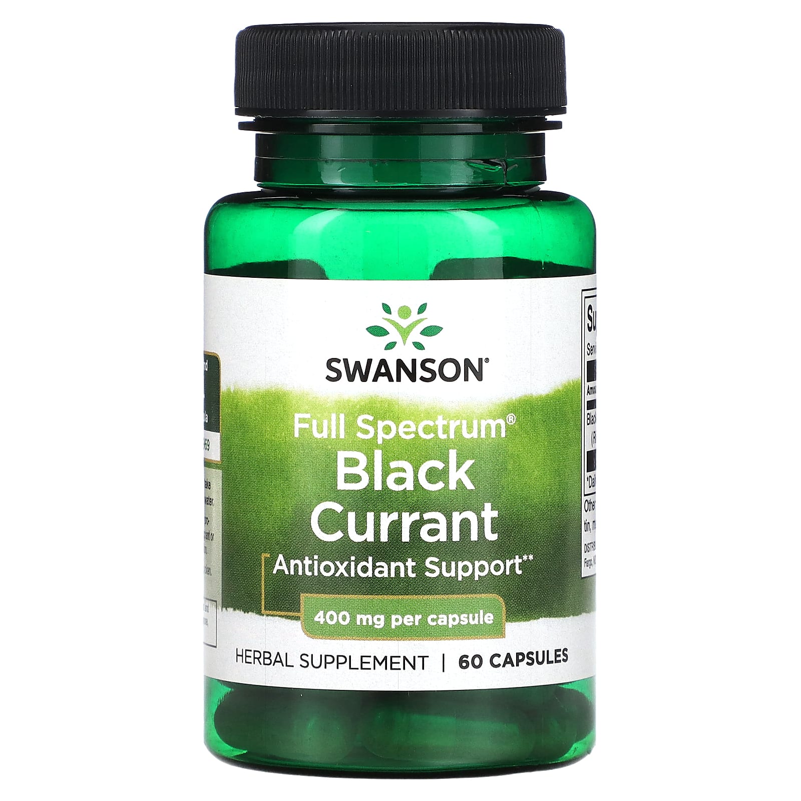 

Full Spectrum Blackcurrant, 400Mg, 60 Capsules
