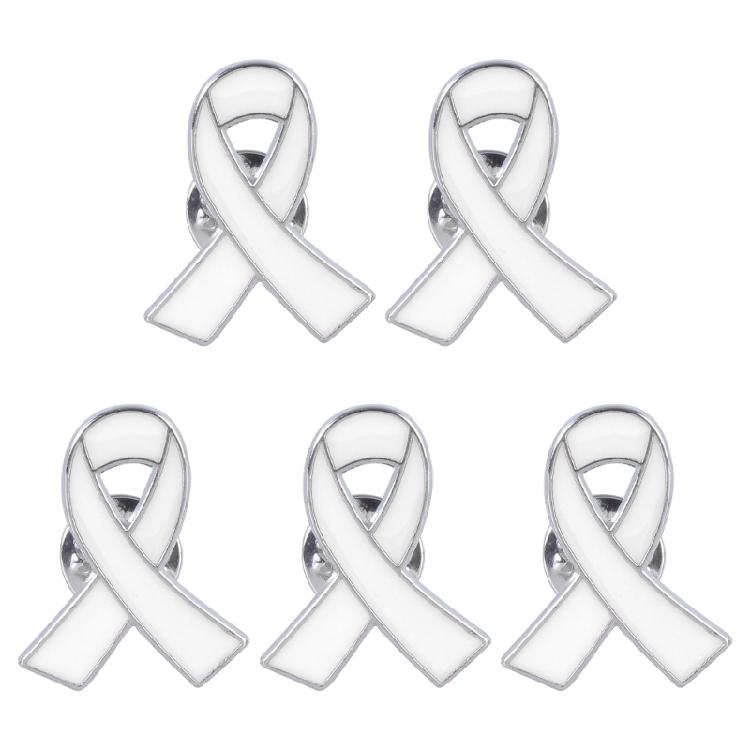 Breast Cancers Awareness Pin Alloy Material Corsage Pin Ribbon Enamel Pins