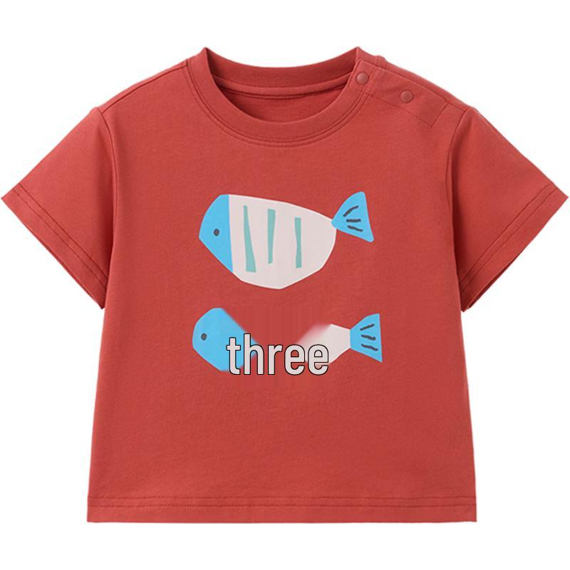 Papa Kids' Summer Pure Cotton T-Shirt