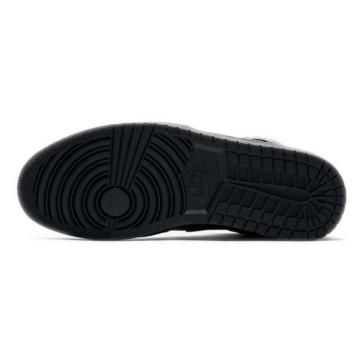 Air Jordan 1 Mid 'Triple Black' 2020 554724-091