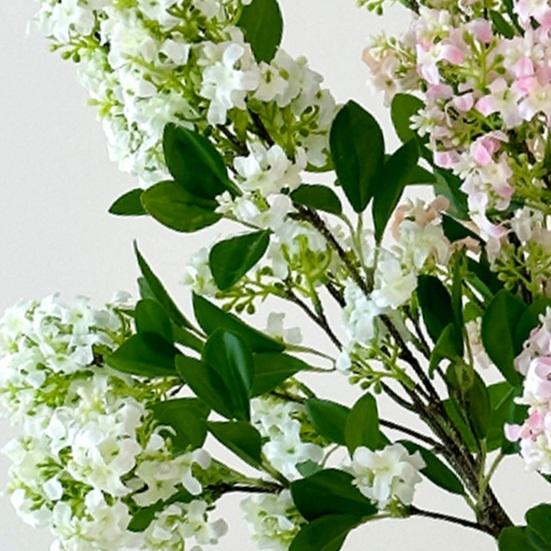 Artificial Flowers Lilac Bouquet for Home Office Decoration Realistic 3D Modeling Adjustable Stems Reusable Floral Arrangement Props